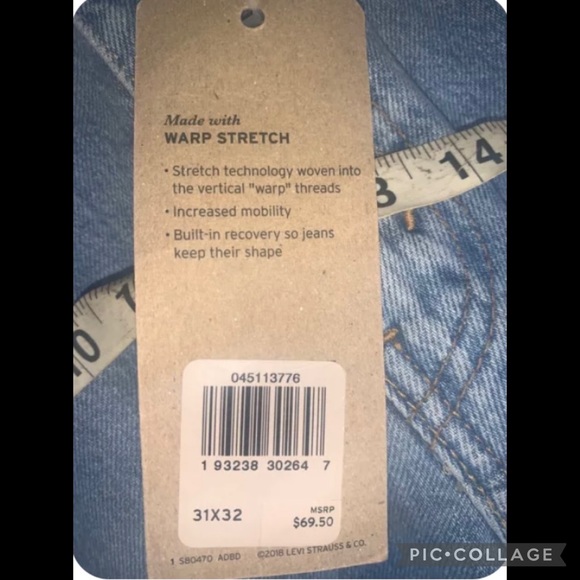 Men's Levi's 511 Slim Size 31/32 Slim Fit Jeans
Nwt 70 Retail Awesome - Picture 8 of 12
